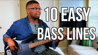 10 Beginner BASS LINES Tutorial that arent cheesy [upl. by Aticnemrac]