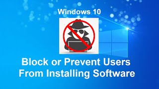 how to block or prevent users from installing software [upl. by Ahsiel99]