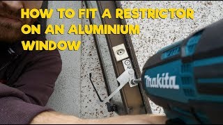 How To Fit A Restrictor On An Aluminium Window [upl. by Eissed593]