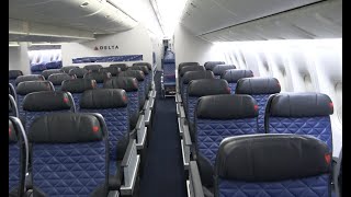 Delta 777 cabin tour 7CB 4k [upl. by Thad]