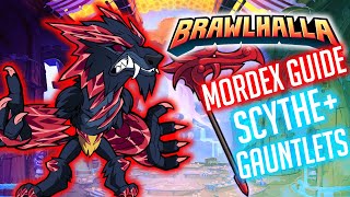 Pro Brawlhalla Guide  Easy Mordex Scythe And Gauntlet Combos And Strings [upl. by Viviane]