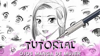 COMO DIBUJAR OJOS ANIME MANGA PASO A PASO MUJER  Why So Gurin [upl. by O'Kelly]