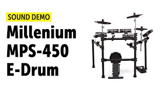 Millenium MPS450 EDrum Set  Sound Demo [upl. by Noy]