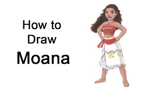 How to Draw Moana [upl. by Salomie]