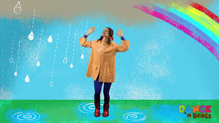 Preschool Learn to Dance Drip Drop Rain [upl. by Atikihc]