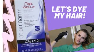 LET’S DYE MY HAIR  Using Wella Color Charm [upl. by Eisac78]