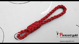 Paracord lanyard done using a single strand [upl. by Aliakim]