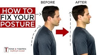 How To Correct Your Posture  5 Home Exercises To Fix Your Posture [upl. by Heidt]