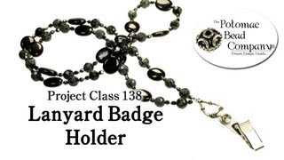 How to Make a Beaded Lanyard Badge Holder [upl. by Tyler]