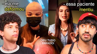 os 2 lados do polêmico peeling que queimou o rosto da paciente [upl. by Dyoll]