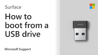 How to boot a Surface from a USB device  Microsoft [upl. by Yelnikcm]