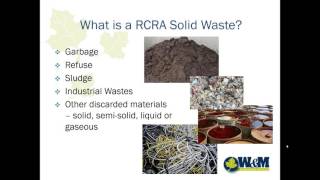 RCRA Hazardous Waste Management Training [upl. by Jansen]