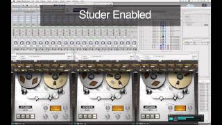 Studer A800 Multichannel Tape Recorder PlugIn Demo [upl. by Jo-Ann]