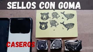 sellos caseros con goma de borrador [upl. by Tennek]