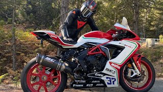 The Pure Sound Of Mv Agusta F3 With Sc Project Exhaust Race System [upl. by Immat]