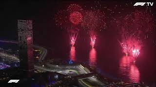 Light show and Fireworks at Jeddah 2021  Formula 1 [upl. by Faith466]