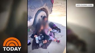 Texas Farmer Finds Young Migrant Girls Abandoned Near Border [upl. by Rosenstein898]