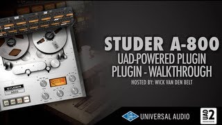 UAD  Studer A800 Plugin Explained Complete walkthrough [upl. by Sualk]