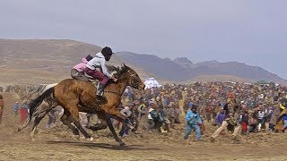 Lesothos horse racing culture [upl. by Aleakcim]