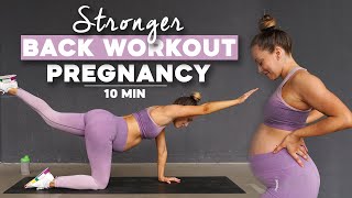 10 MIN Rücken Training für Schwangere  Pregnancy Exercises for Back Pain [upl. by Branham27]