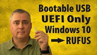 Make UEFI Bootable USB Windows 10 Rufus Method  UEFI Only Boot [upl. by Stahl]