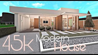 BLOXBURG 45K MODERN HOUSE  NOGAMEPASS [upl. by Wilmott]