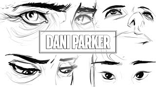 CÓMO DIBUJAR OJOS  DANI PARKER [upl. by Amehsyt]