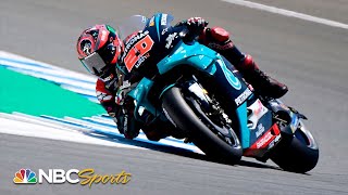 MotoGP Fabio Quartararo clocks new alltime lap record in Jerez  Motorsports on NBC [upl. by Arimat]