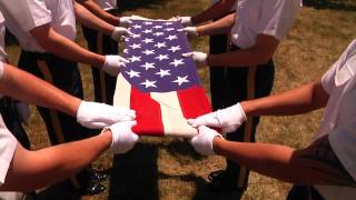 How to Ceremonial Flag Folding [upl. by Rosalba]