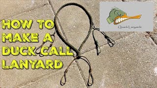 HOW TO Make a DUCK CALL LANYARD [upl. by Aillicirp]