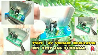 7809 Voltage Regulator circuit How to make 9V Regulator schematic using 7809 IC regulator diagram [upl. by Dannica]