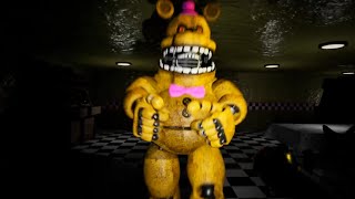 HUNTED BY FREDBEAR THROUGH HIS NEW DINER  FNAF Those Nights at Fredbears New Destiny [upl. by Ludovico]