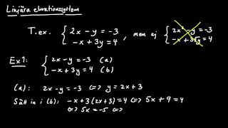 Linjära ekvationssystem del 1  introduktion till linjära ekvationssystem [upl. by Esmerelda767]
