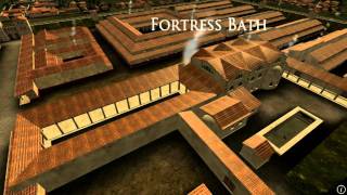 Animation of ancient Roman Fort in Caerleon Wales [upl. by Gianina593]