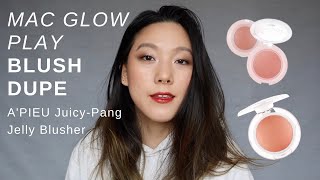 Mac Glow Play Blush DUPE  Apieu Juicy  Pang Jelly Blusher  Same Finish amp Formula [upl. by Udell710]