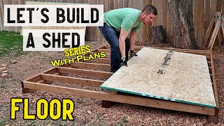 How to build a storage shed  Floor  Part 1  Plans available [upl. by Lira]