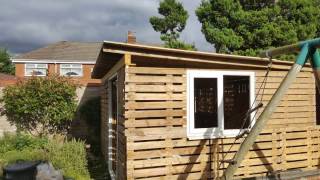 Pallet shed build [upl. by Retla]