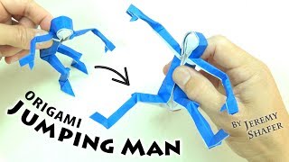 Origami Jumping Man by Jeremy Shafer [upl. by Spielman683]