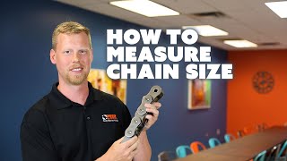 How to Measure Roller Chain Size [upl. by Anerda]