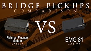 EMG 81 vs FISHMAN FLUENCE MODERN ceramic  Active Bridge Pickup Guitar Tone Comparison Demo [upl. by Arocahs949]