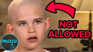 Top 10 Kids BANNED From School For Stupid Reasons [upl. by Llij]