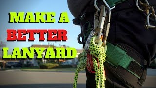 HOW TO MAKE AN IMPROVED CLIMBING LANYARD 2 in 1 Lanyard [upl. by Gnort]