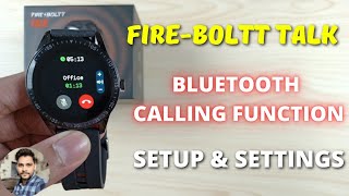 FireBoltt Talk Smartwatch Bluetooth Calling Setup amp Settings [upl. by Aristotle304]