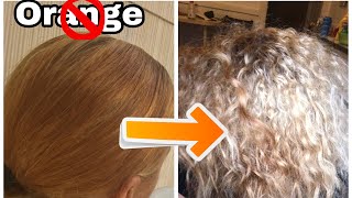 How To Tone Orange  Brassy Hair  Wella T14 [upl. by Gibbons]