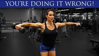 How To Do Lateral Raises  Build Your Shoulders [upl. by Hanikehs]