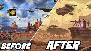 Recreating The Battle of Geonosis in Star Wars [upl. by Chesna]