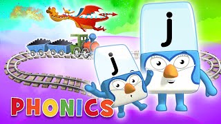 Phonics  Learn to Read  The Letter J  Journey Through the Alphabet  Alphablocks [upl. by Aitnis]