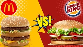 McDonalds Big Mac vs BK Whopper [upl. by Ardnot437]