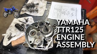 Yamaha TTR125 Restoration Part 5 Complete Engine Assembly [upl. by Ahsinut981]