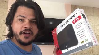 1byone indoor HD Antenna Unbox  Install  Review Cord Cutter [upl. by Ikkiv]